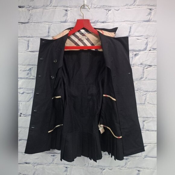 Burberry Girls Dress Belted Check Pattern Pleated Trench Size 10Y / 138 cm - Picture 8 of 12